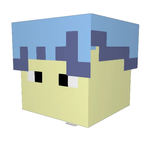 meridaScultura Minecraft avatar head, 3D render