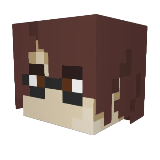 meridianssj Minecraft avatar head, 3D render