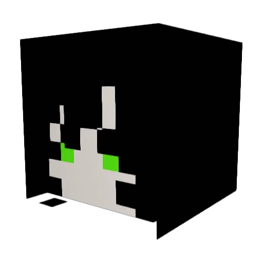 merillW Minecraft avatar head, 3D render