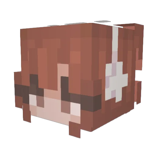 meringuee_ Minecraft avatar head, 3D render