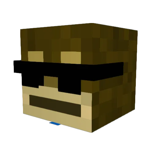 merio27 Minecraft avatar head, 3D render