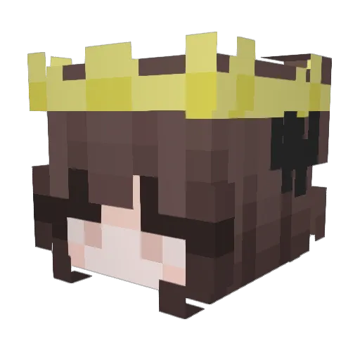 merirem Minecraft avatar head, 3D render