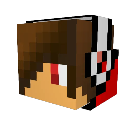 merlin1100 Minecraft avatar head, 3D render