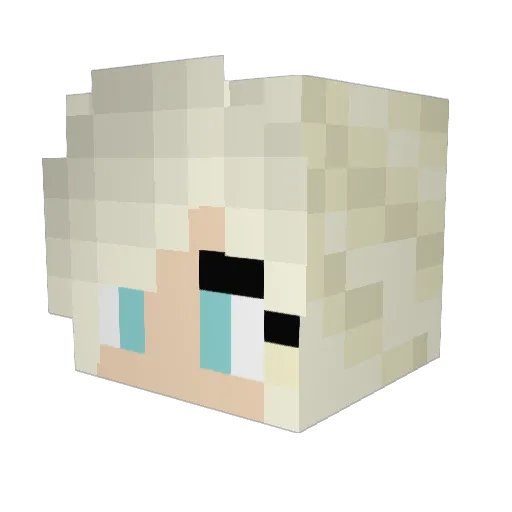 mermaid710 Minecraft avatar head, 3D render