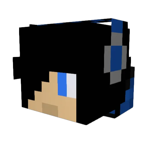 merna1 Minecraft avatar head, 3D render