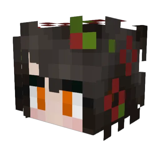 mernessie Minecraft avatar head, 3D render