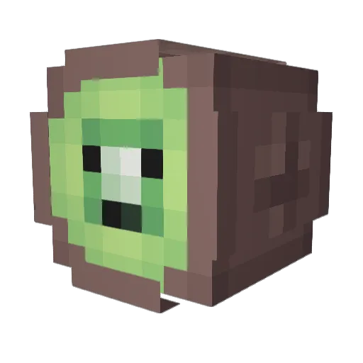 mero3 Minecraft avatar head, 3D render