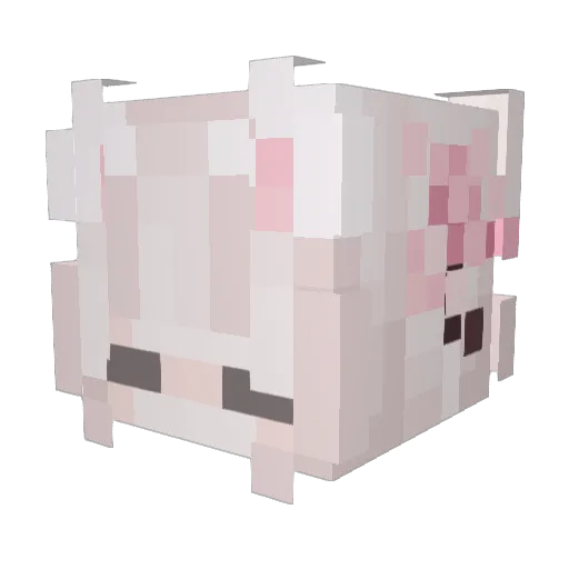 mero957 Minecraft avatar head, 3D render