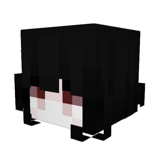 mero_oo Minecraft avatar head, 3D render