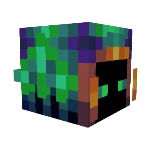 meronekk Minecraft avatar head, 3D render