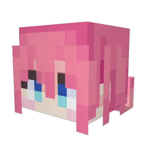 merooooooooo Minecraft avatar head, 3D render