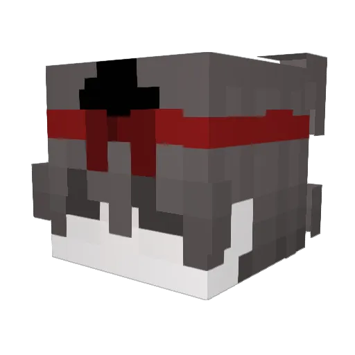 merpoe Minecraft avatar head, 3D render