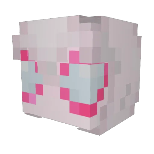 merpsy08 Minecraft avatar head, 3D render