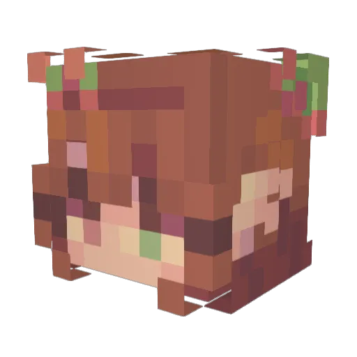 merrione Minecraft avatar head, 3D render