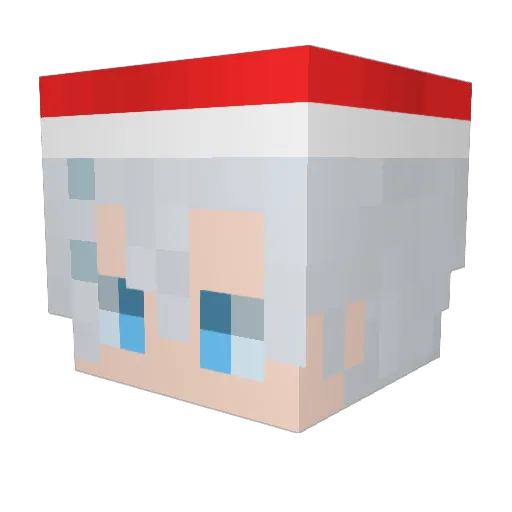 merry1227 Minecraft avatar head, 3D render