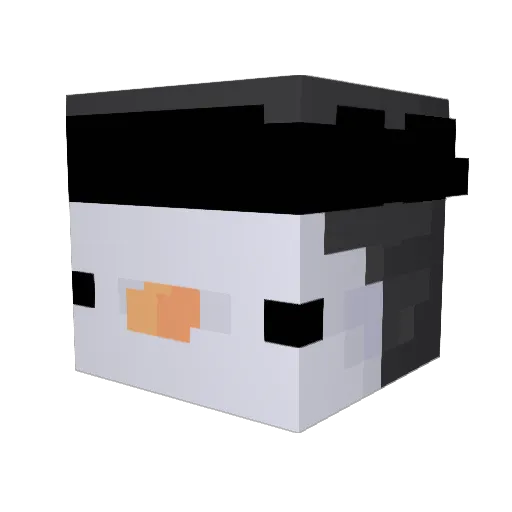merrymax Minecraft avatar head, 3D render