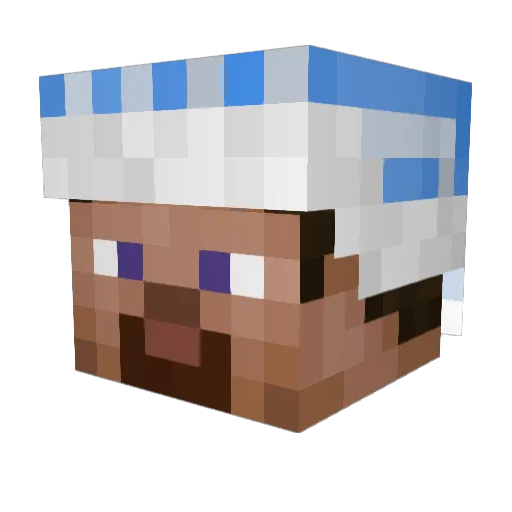 mersedesmaybach Minecraft avatar head, 3D render