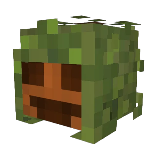 mersword Minecraft avatar head, 3D render