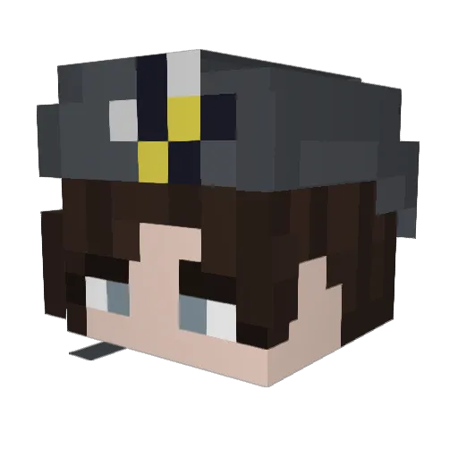mertilder1 Minecraft avatar head, 3D render