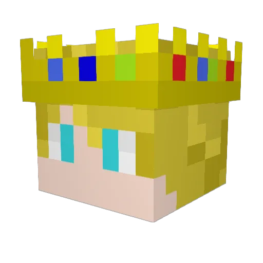 mertkid1 Minecraft avatar head, 3D render