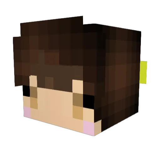 merucena3 Minecraft avatar head, 3D render