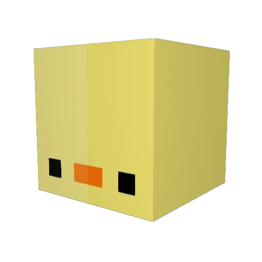 meruchan Minecraft avatar head, 3D render