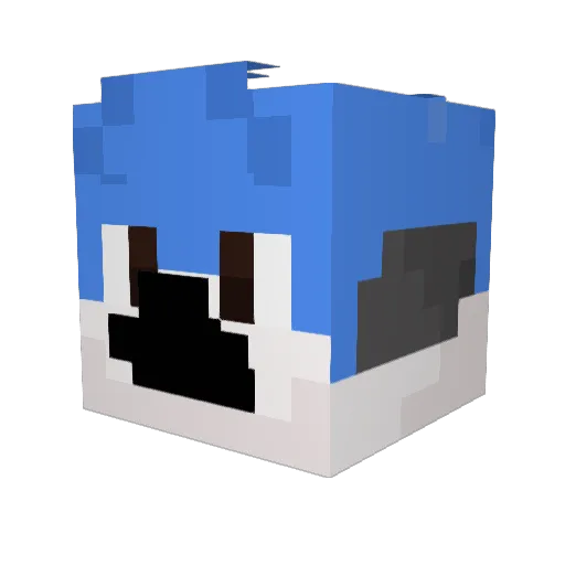 merv999 Minecraft avatar head, 3D render