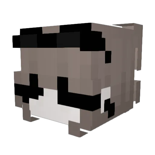 mervexd Minecraft avatar head, 3D render