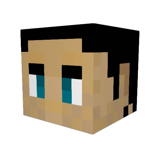 merwen6 Minecraft avatar head, 3D render