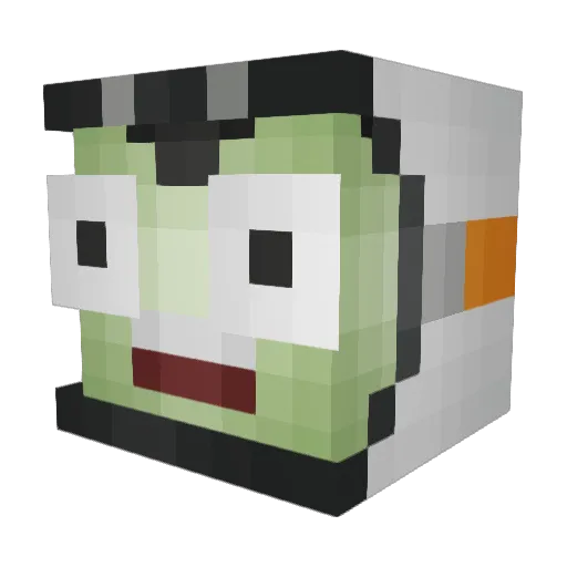 merxcci Minecraft avatar head, 3D render