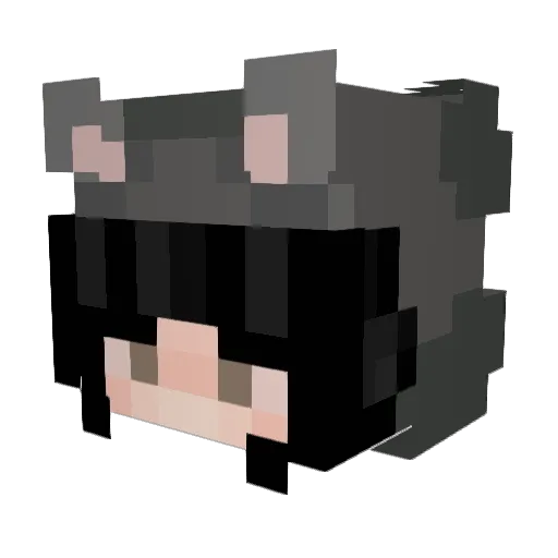 mery404 Minecraft avatar head, 3D render