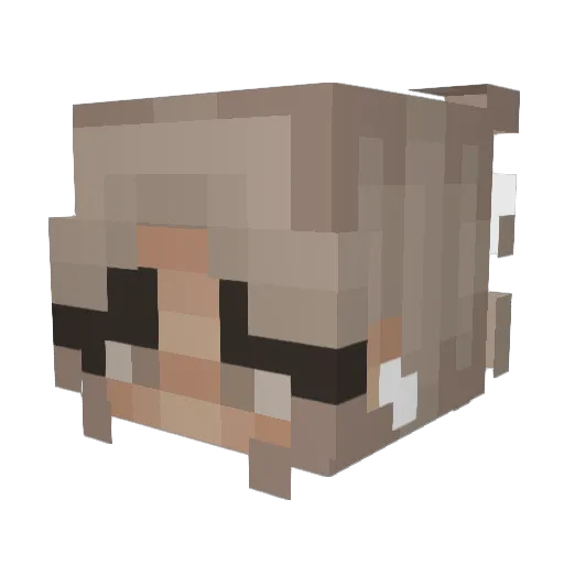 mery982 Minecraft avatar head, 3D render