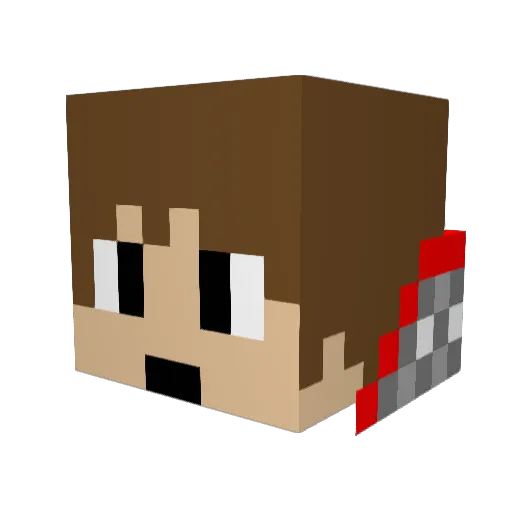 mesachicken99 Minecraft avatar head, 3D render