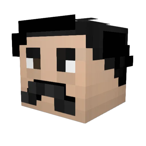 mesdoorn Minecraft avatar head, 3D render