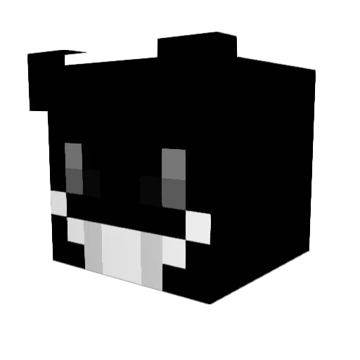 mesho7_pexs Minecraft avatar head, 3D render