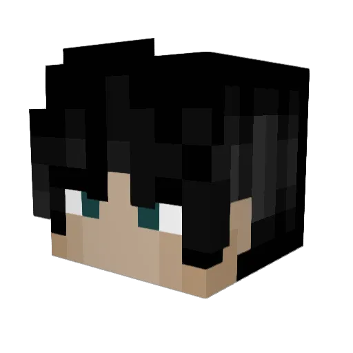 meshvry Minecraft avatar head, 3D render
