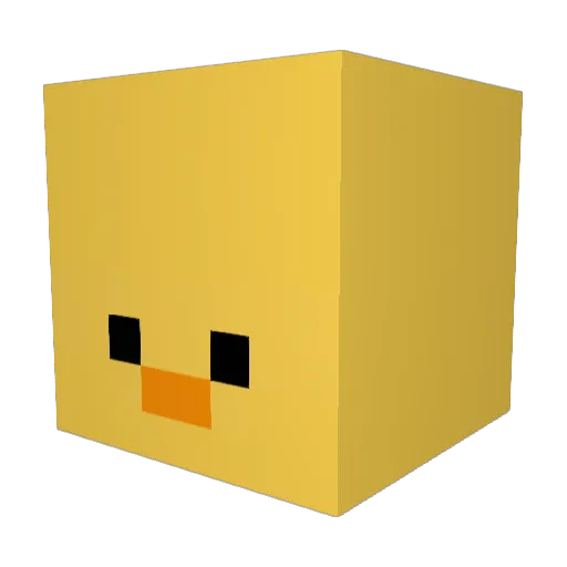 mesilver Minecraft avatar head, 3D render