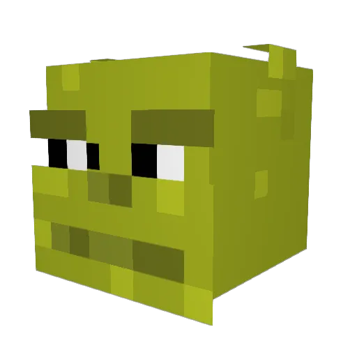 mesing Minecraft avatar head, 3D render