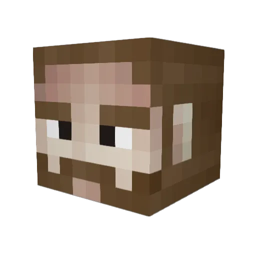 mesnjoe Minecraft avatar head, 3D render