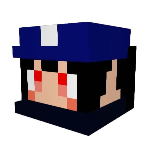 mesola Minecraft avatar head, 3D render