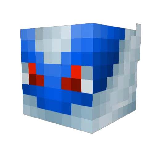 mesprits Minecraft avatar head, 3D render