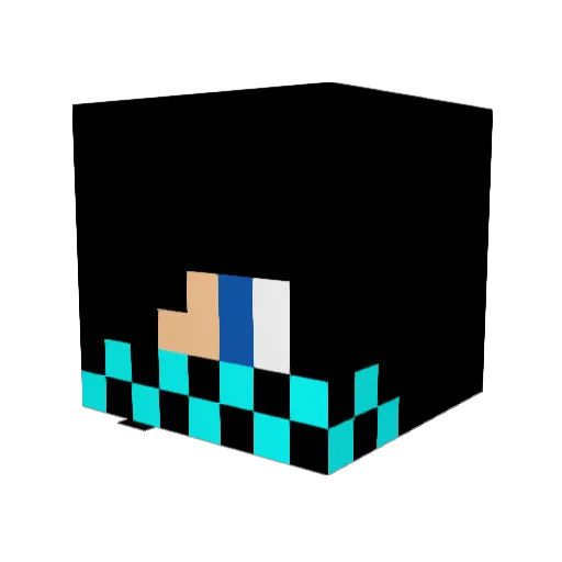 mess1023 Minecraft avatar head, 3D render