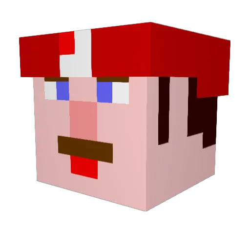messarosh Minecraft avatar head, 3D render