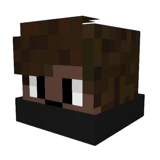 messi1105 Minecraft avatar head, 3D render