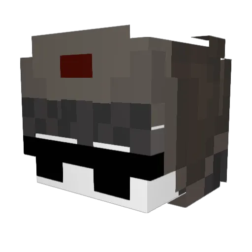 messi11111 Minecraft avatar head, 3D render