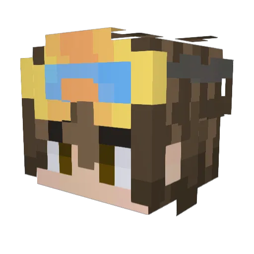 messi2233 Minecraft avatar head, 3D render