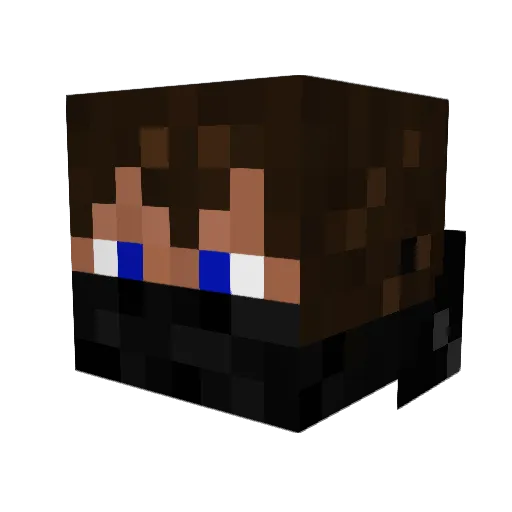 messi_master Minecraft avatar head, 3D render