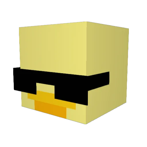 messiahyate Minecraft avatar head, 3D render