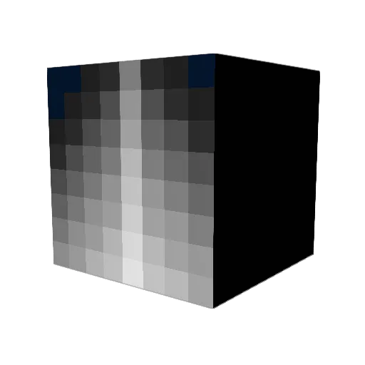 messipatata Minecraft avatar head, 3D render