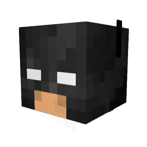 messius Minecraft avatar head, 3D render